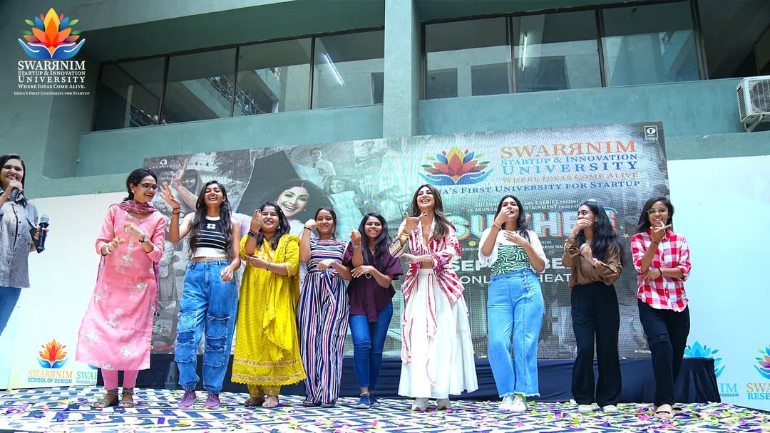 Swarrnim Startup and Innovation University - Shilpa Shetty Campus Visit 2