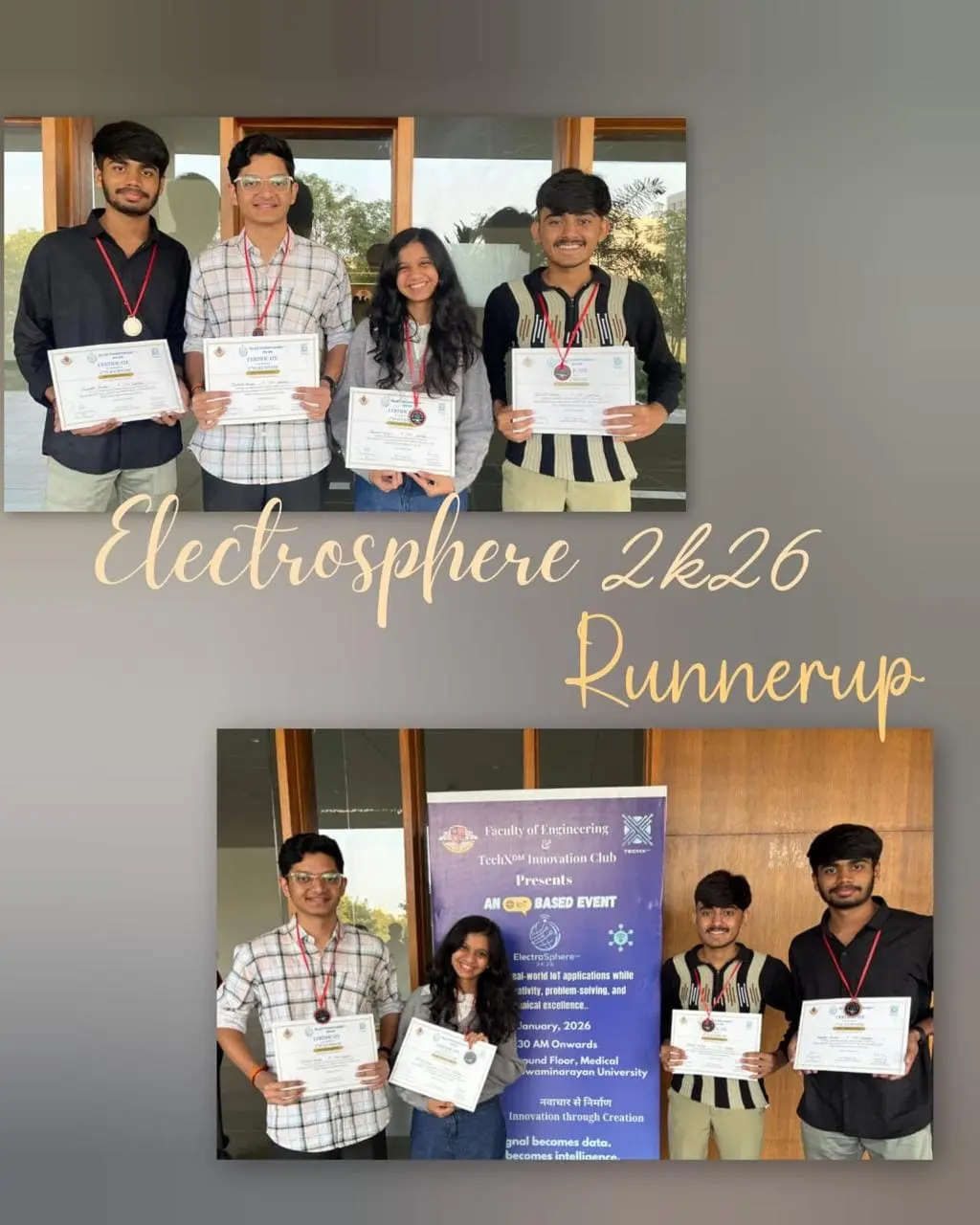 Team ElectroSphere hackathon poster