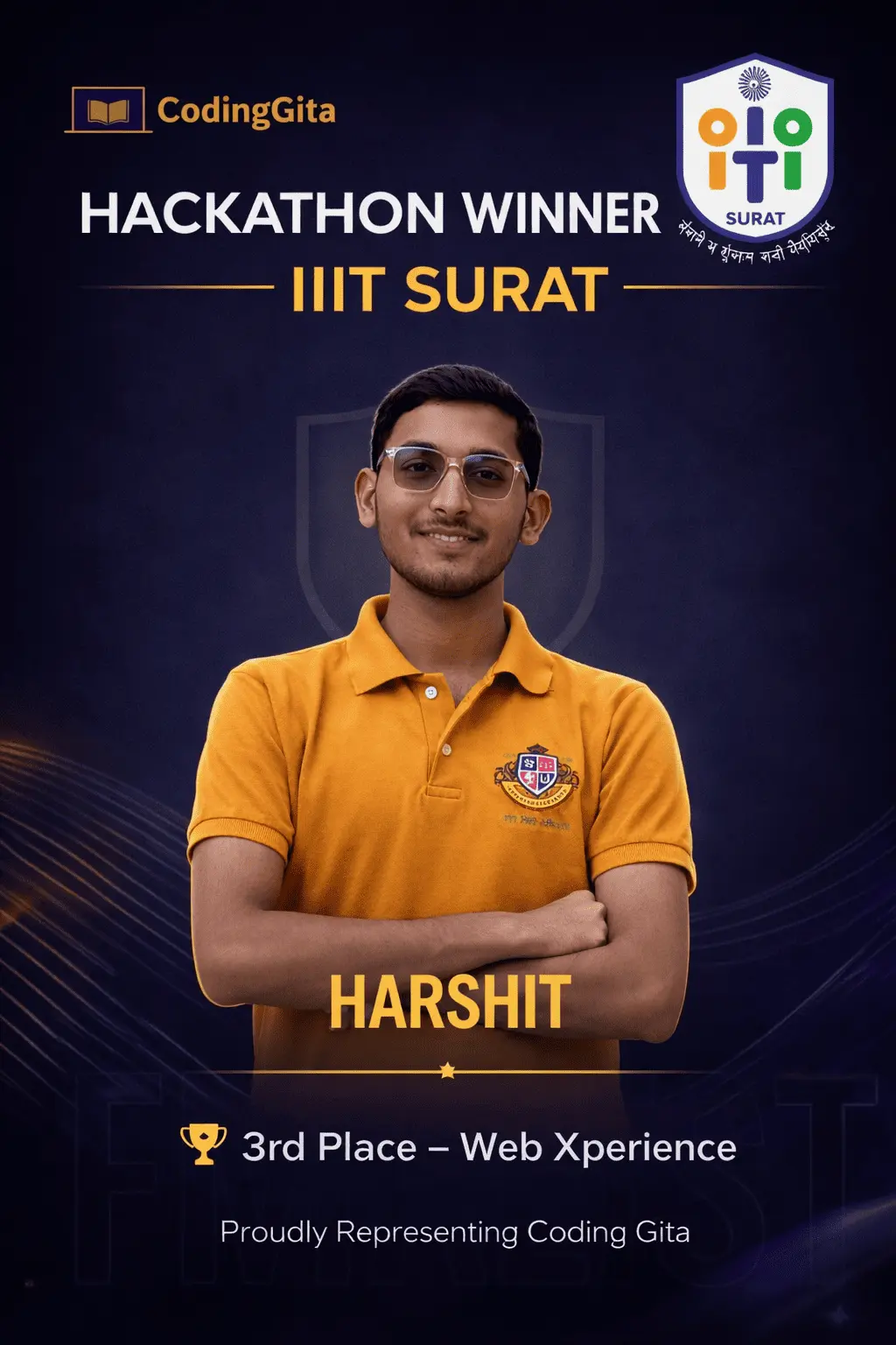 Team Harshit hackathon poster