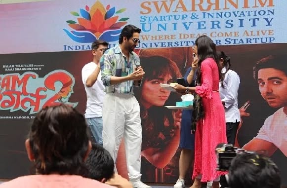 Swarrnim Startup and Innovation University - Ayushman Khurrana Celebration