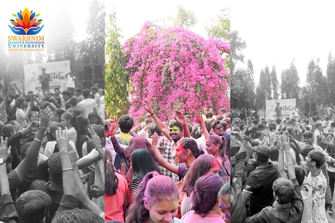 Swarrnim Startup and Innovation University - Holi Festival Celebration 1