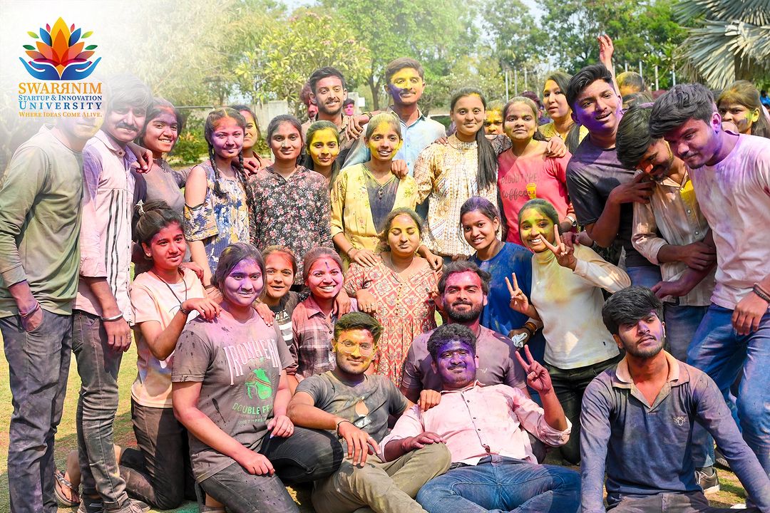 Swarrnim Startup and Innovation University - Holi Festival Celebration 3