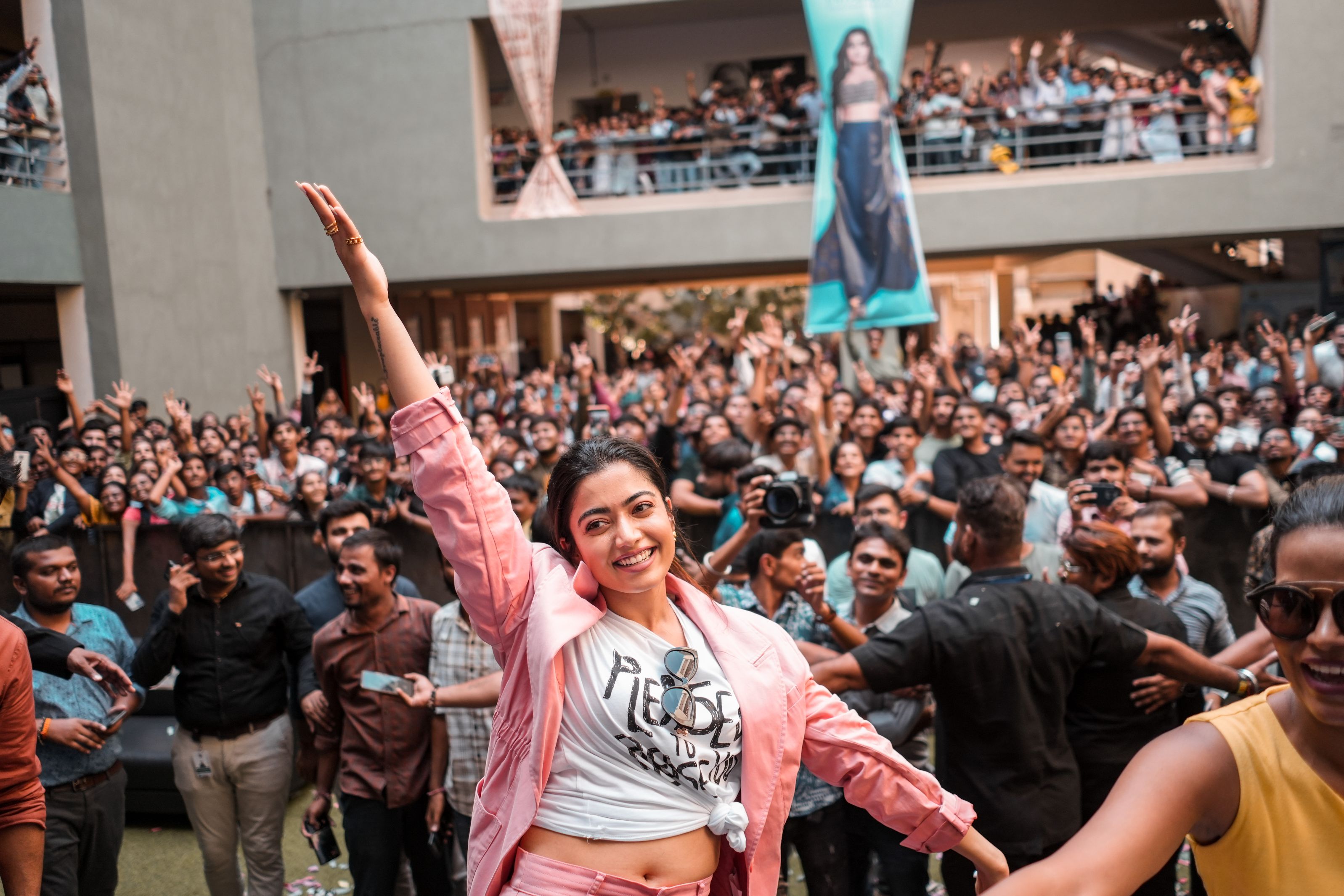 Swarrnim Startup and Innovation University - Rashmika Mandanna Celebration